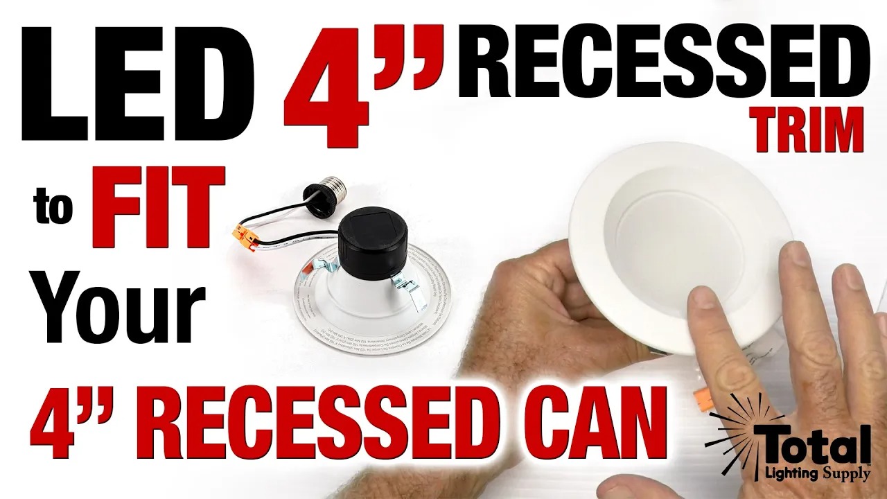 Our led 4-inch recessed trim fit your recessed can