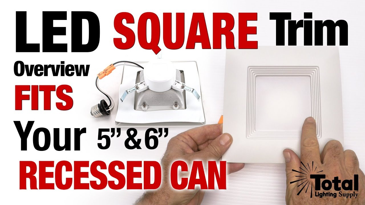 led square recessed lighting trims
