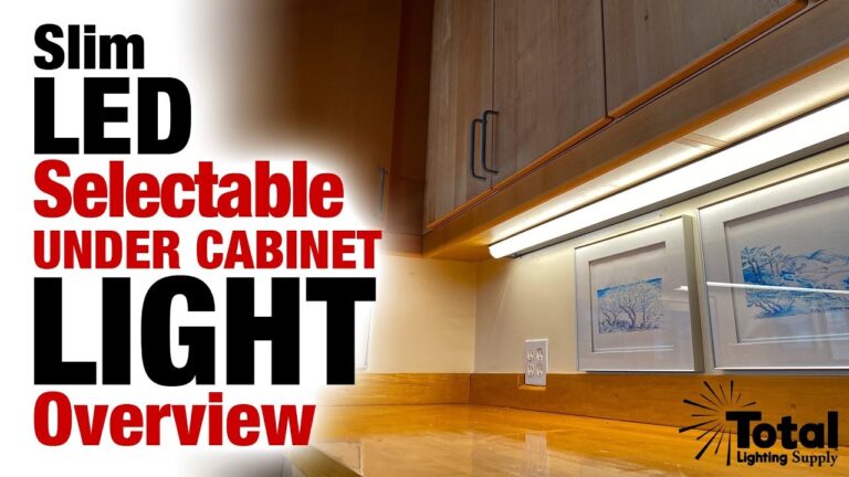 slim led under cabinet light